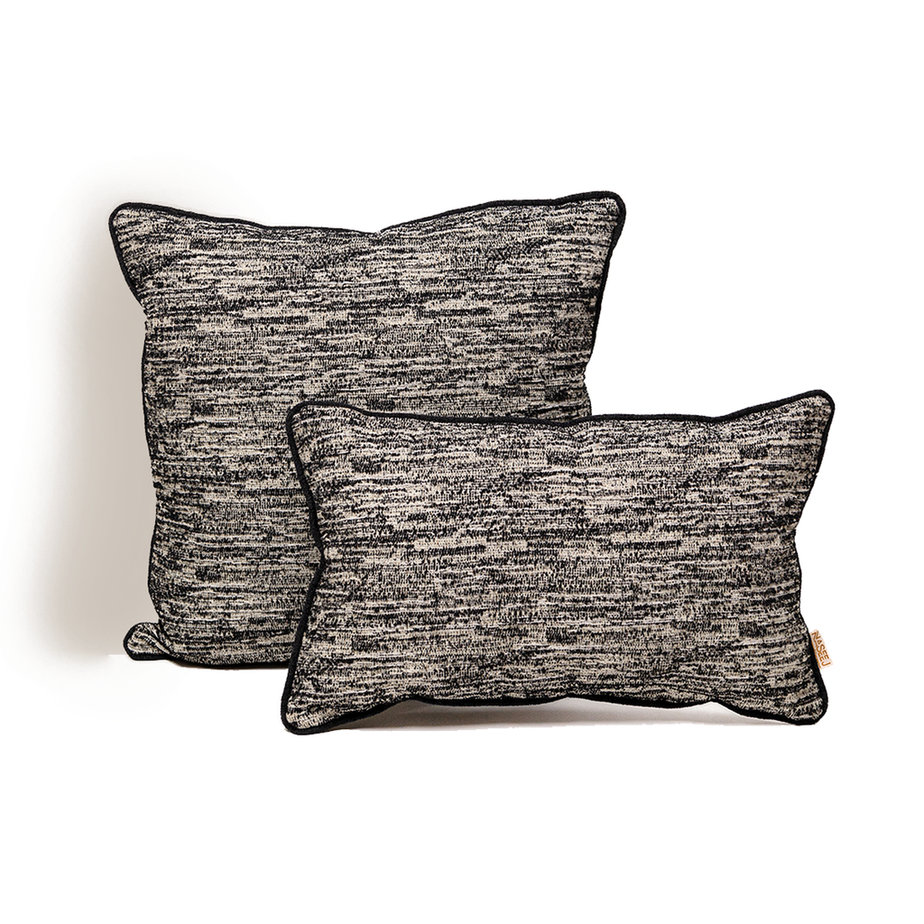 Deeja (P) Cushion (45*45) - Black X Ivory