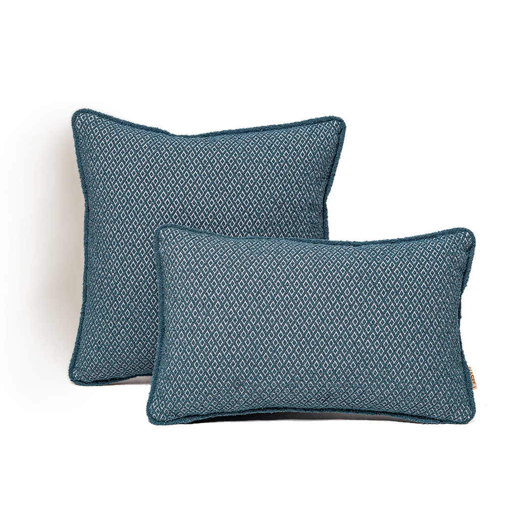 Coconut Grove (P) Cushion (45*45) - Deep Teal x P.Blue
