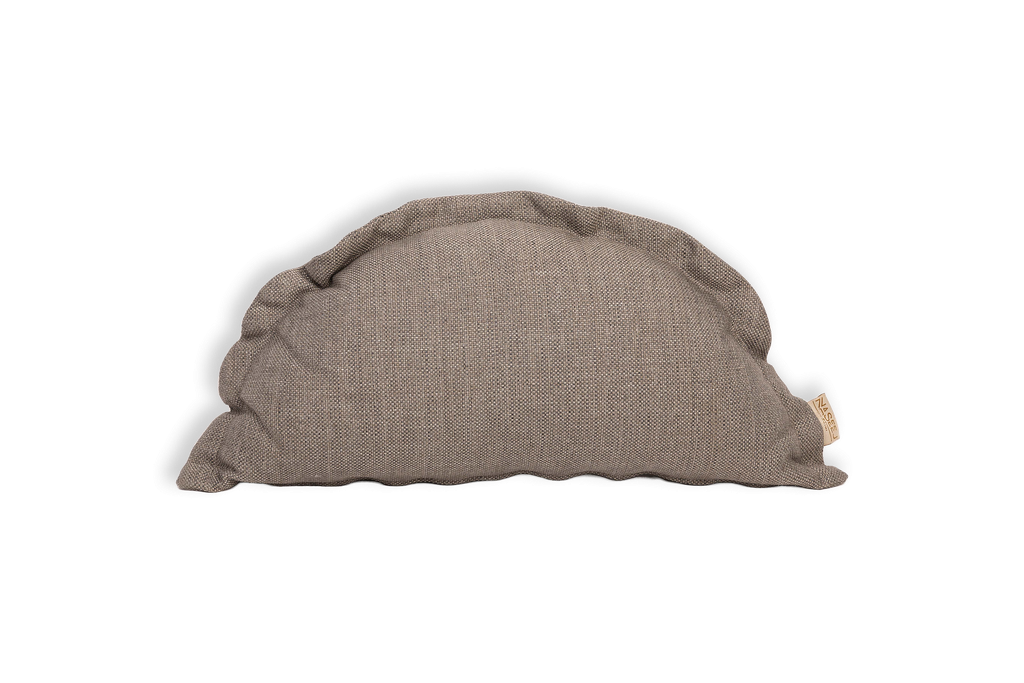[4188] Jimmy Tweed Samosa Cushion (Arch 35*50) Silver 