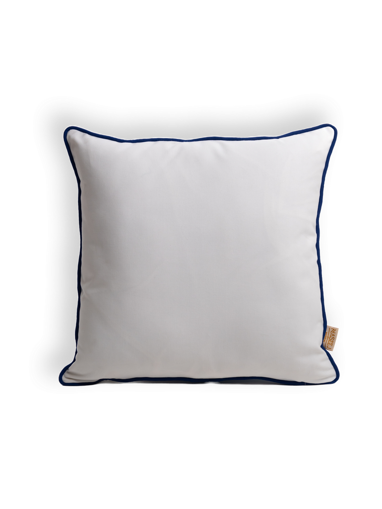 [5391] Solid (P) Cushion (45*45) - Ekru x Navy ☀️☂️